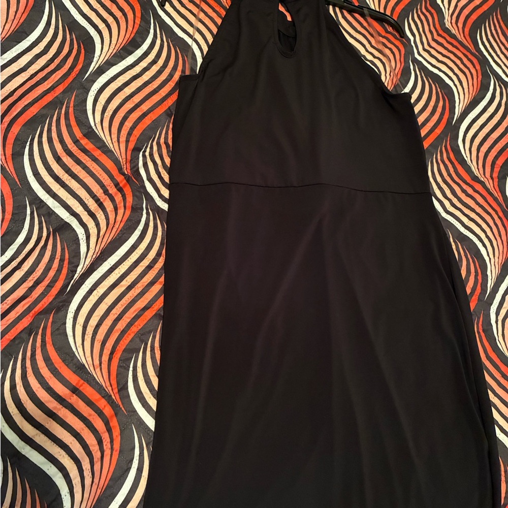 Elegant Black Halter Dress